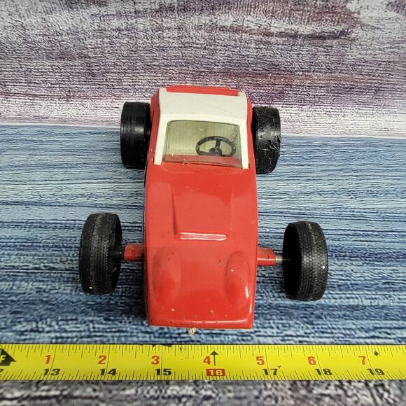Vintage Nylint Grand Prix Special pressed steel Coupe race car red, white, blue - Picture 5 of 14